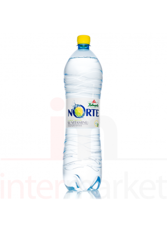 Vanduo NORTE citrinų skonio su vitaminais negazuotas 1,5L
